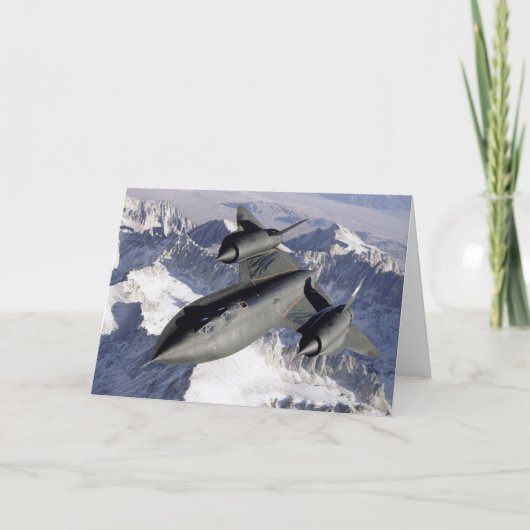 ロッキードSR-71Bブラックバード サンキューカード (正面)