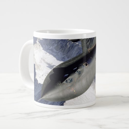 ロッキードSR-71Bブラックバード ジャンボコーヒーマグカップ (正面左)