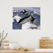 ロッキードSR-71Bブラックバード ポスター (キッチン)