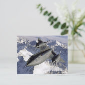 ロッキードSR-71Bブラックバード ポストカード (スタンド正面)