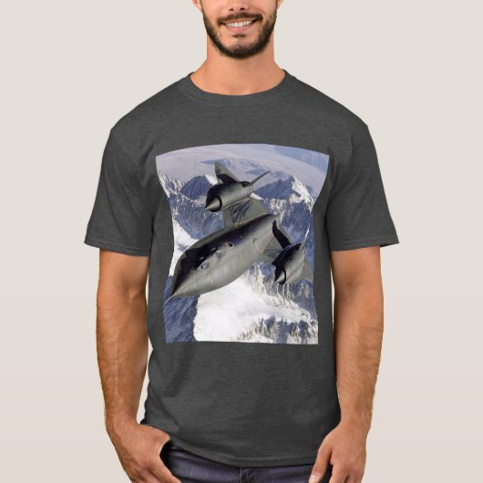 ロッキードSR-71Bブラックバード Tシャツ (正面)