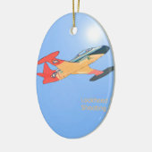 ロッキードT33の流星 セラミックオーナメント (左)