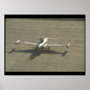ロッキードT-33トレーナーの着陸_軍隊航空機 ポスター