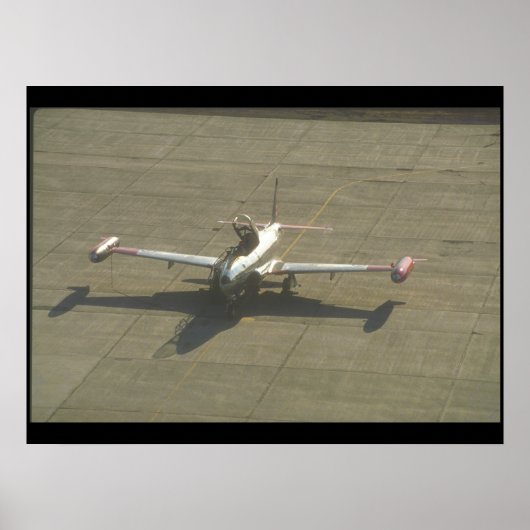 ロッキードT-33トレーナーの着陸_軍隊航空機 ポスター (正面)