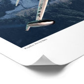 ロッキードT-33射撃、 発砲星 ポスター (角)