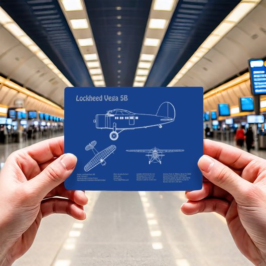 ロッキードVega 5B – 飛行機計画AD ポストカード