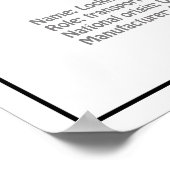 ロッキードVega 5B – 飛行機計画BD ポスター (角)