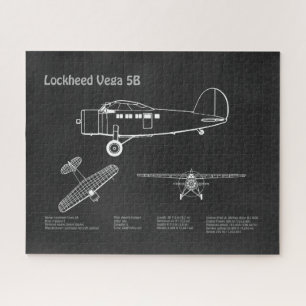 ロッキードVega 5B – 飛行機計画PD ジグソーパズル