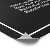 ロッキードVega 5B – 飛行機計画PD ポスター (角)