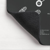 ロッキードVega 5B – 飛行機計画PD マウスパッド (コーナー)