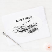 ロッキーヌーク塩ロックスシール 楕円形シール (封筒)