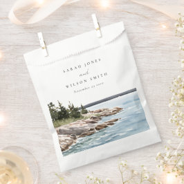 ロッキーパインマウンテンウォーターカラーシースケープ結婚ズ フェイバーバッグ