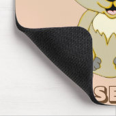 ロッキーパーソナライズされたラクーン マウスパッド (コーナー)