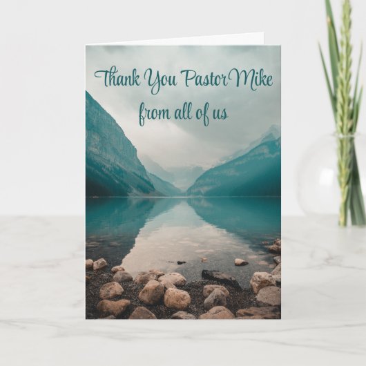 ロッキービーチ牧師の会衆からの感謝 サンキューカード (正面)
