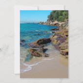 ロッキービーチ結婚式の日付を保存 セーブザデート (裏面)