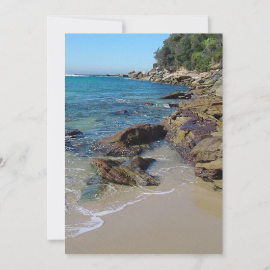 ロッキービーチ結婚式の日付を保存 セーブザデート (裏面)