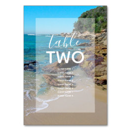 ロッキービーチ結婚式ゲスト名 テーブルナンバー