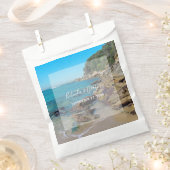 ロッキービーチ結婚式 フェイバーバッグ (クリップ留めされた状態)