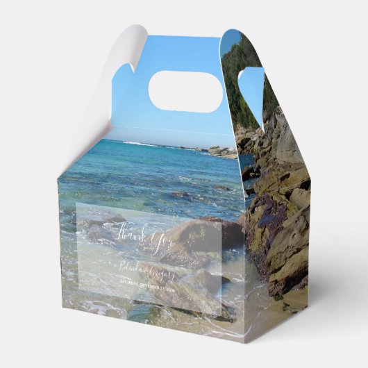 ロッキービーチ結婚式 フェイバーボックス (正面サイド)