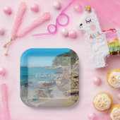 ロッキービーチ結婚式 ペーパープレート (パーティー)