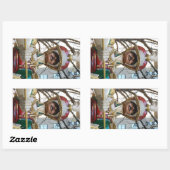 ロッキーフェラーでのクリスマス – トイ・ソリダー – NYC 長方形シール (シート)