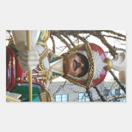 ロッキーフェラーでのクリスマス – トイ・ソリダー – NYC 長方形シール