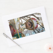 ロッキーフェラーでのクリスマス – トイ・ソリダー – NYC 長方形シール (封筒)