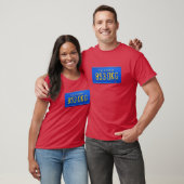 ロッキーフォード・ファイルのジェームズ・ロッキーフォードのナンバープレート Tシャツ (ユニセックス)
