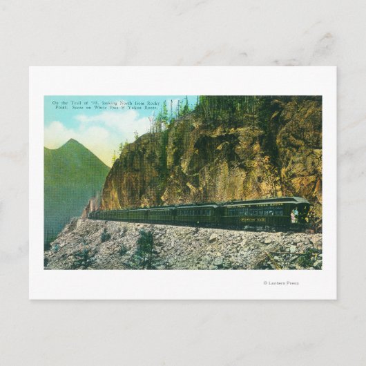 ロッキーポイントの北をトレイル、ホワイトパス&ユーコン ポストカード (正面)