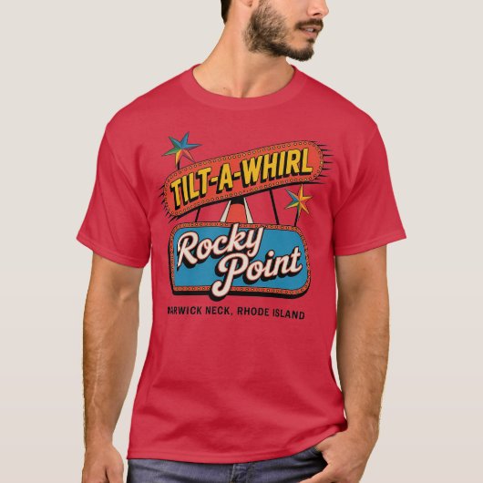 ロッキーポイントTilt-A-Wirl – ワーウィックネック, RI Tシャツ (正面)
