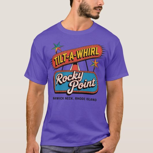 ロッキーポイントTilt-A-Wirl – ワーウィックネック， RI Tシャツ (正面)