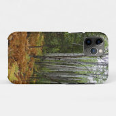 ロッキーマウンテンの白い樺の木の木と秋シダ Case-Mate iPhoneケース (裏面(横))