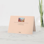 ロッキーマウンテンの風景の白いグリーティングカード サンキューカード (裏面)