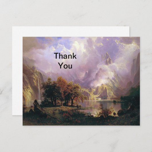 ロッキーマウンテンの風景 感謝のポストカード ポストカード (正面/裏面)