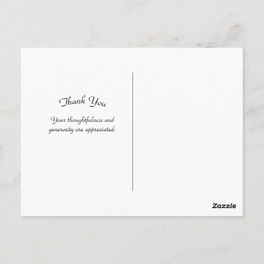 ロッキーマウンテンの風景 感謝のポストカード ポストカード (裏面)