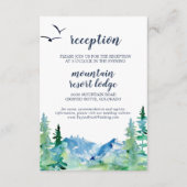 ロッキーマウンテンウェディングレセプションカード エンクロージャーカード (正面)