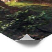 ロッキーマウンテンウォーターフォール – アルバートビエルシュタット ポスター (角)