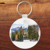 ロッキーマウンテンキャッスル – バンフカナダ キーホルダー (正面)