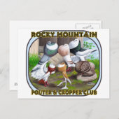 ロッキーマウンテンクラブのロゴ ポストカード (正面/裏面)