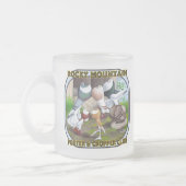 ロッキーマウンテンクラブロゴ フロストグラスマグカップ (左)