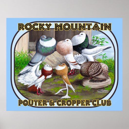 ロッキーマウンテンクラブロゴ ポスター (正面)