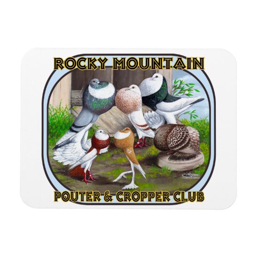 ロッキーマウンテンクラブロゴ マグネット (横)