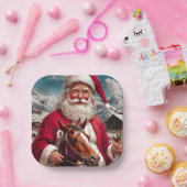 ロッキーマウンテンサンタと彼の馬 ペーパープレート (パーティー)