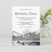 ロッキーマウンテンスケッチ誕生日パーティー 招待状 (スタンド正面)