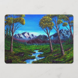 ロッキーマウンテンストリーム色彩の鮮やか抽象芸術