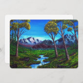 ロッキーマウンテンストリーム色彩の鮮やか抽象芸術 (正面/裏面)