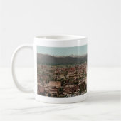 ロッキーマウンテンズコロラドパノラマ1901デンバー コーヒーマグカップ (左)