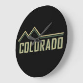 ロッキーマウンテンズコロラド ラージ壁時計 (傾斜)