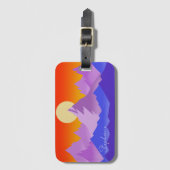 ロッキーマウンテンズゴールデンアワーサンアート ラゲッジタグ (正面縦)