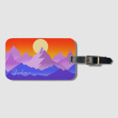 ロッキーマウンテンズゴールデンアワーサンアート ラゲッジタグ (正面横)